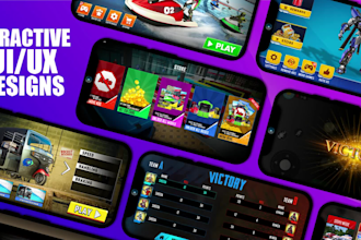 create immersive game UI UX for PC and mobile