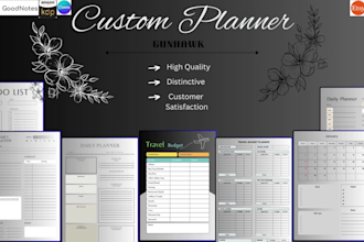 design custom journals, calendars, and notebooks for you, planners