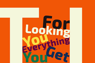 do motion graphics, and everything related to it