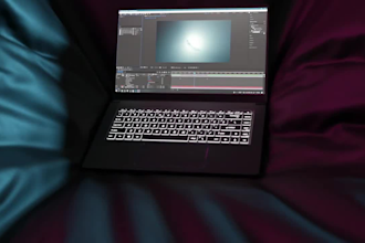 design 3d computer animation, 3d laptop animation and 3d electronic animation