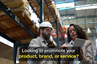 create a business promotional or brand commercial video