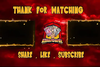 design best youtube profile logo design, banner, intro and outro