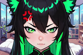 create custom live2d vtuber model for vtube studio streaming