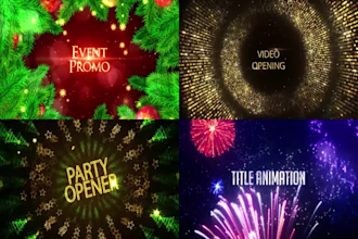 do event promo, party opener, title animation, video opening