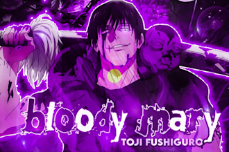 design 3 to 10 unique anime youtube thumbnails for your amv