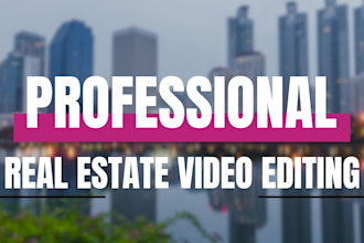 professional real estate video editing for realtors,agents