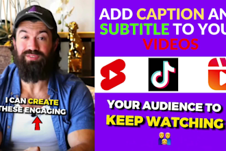 edit and add subtitles and captions to youtube shorts and instagram reels