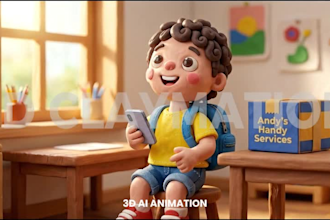 create 3d ai claymation stop motion animation ai video clay style for brands