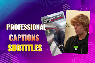 edit your videos with subtitles and viral captions