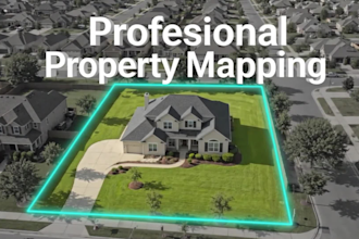 draw professional property lot lines and boundary outlines for real estate