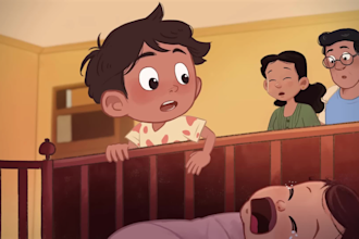 2d animation video, cartoon character, 2d short film teaser video manhwa story