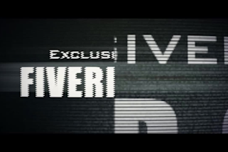 create this glitch logo video intro