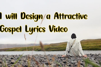 create a gospel lyrics video for your christian music
