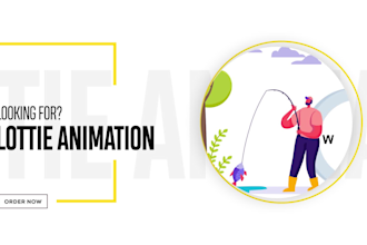 create lottie animation for a website or mobile app