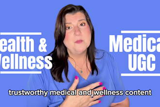 be your medical ugc creator and healthcare spokesperson