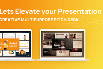 design a powerpoint presentation pitch deck design