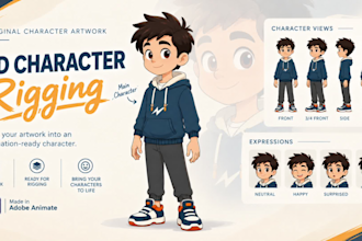 create an animation ready 2d character rig in adobe animate