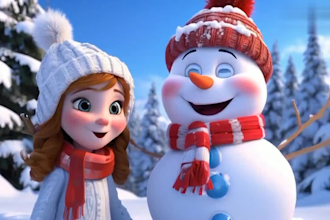 create 3d ai animation cartoon for kids bedtime, lullaby stories with kids music