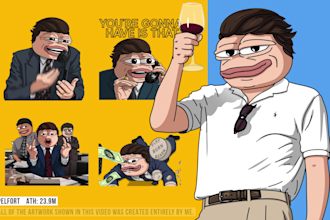 create animated telegram stickers for crypto projects
