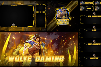 design a custom animated stream overlay for twitch and kick