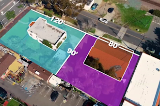 make real estate drone view with motion graphics