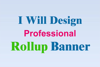 design professional rollup banner and yards sign