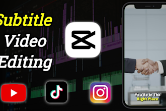 edit subtitles for reels, tiktok using capcut video editing