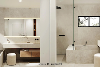 design a stunning bathroom interior with 3d renders