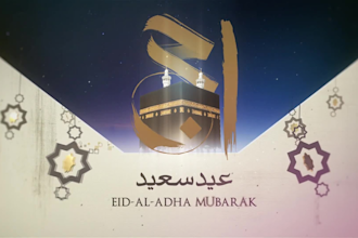 create amazing eid al adha greeting video