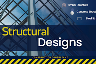 do structural design of steel, timber structures, material take off