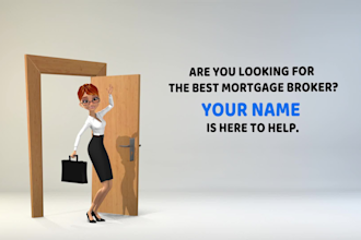 make mortgage broker animation promo video