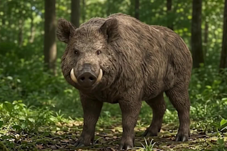do realistic 3d animal model, creatures with xgen hair fur, 3d animal animation