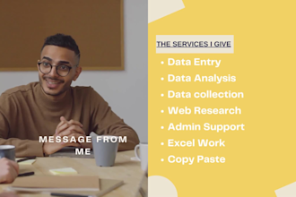 do excel or spreadsheet data entry by doing web research or email finding