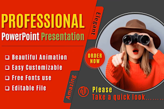 design animated powerpoint presentations and HD videos