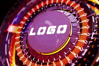 create top futuristic 3d logo animation video intro