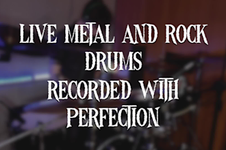 play live metal or rock drums for your songs