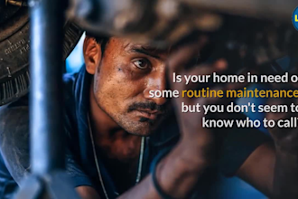 do handyman or home contractor video ad promo