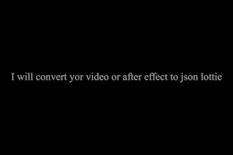 convert your after effect animation file to json
