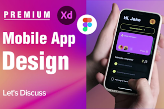 Review  design a modern UI UX for mobile app and website