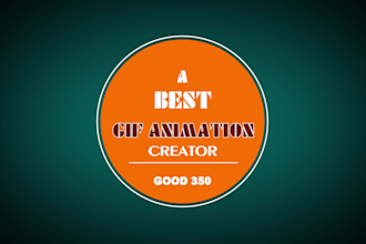create 2d animation gif loop for you