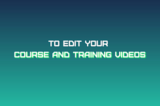 edit your online course and training videos
