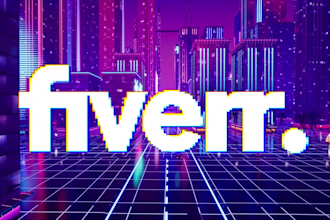 create city background visuals for vj loop logo animation