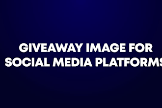 do simple giveaway graphics