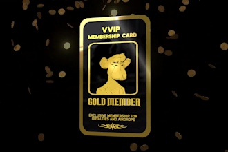 create awesome 3d rotating nft membership cards