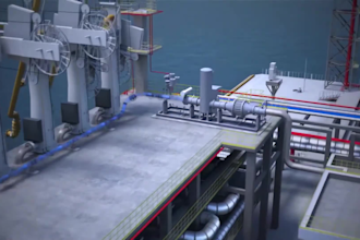 create 3d oil and gas industrial animation for pipeline and refinery explainer