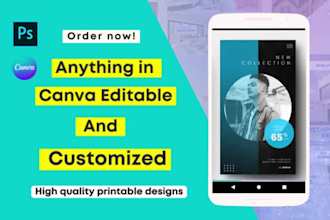 design anything in canva pro editable and lead magnet