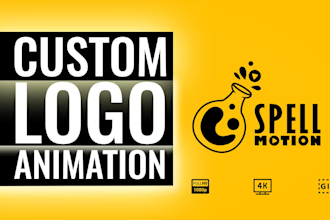 create a perfect custom logo animation and intro video