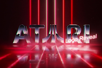 make 80s retro neon 3d effect for your logo or text