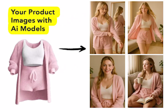 place your product on any model or scenario with ai