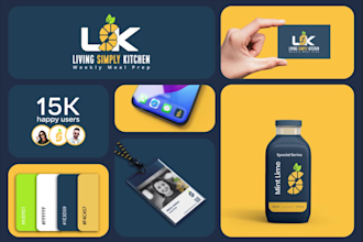 do professional modern logo design and complete brand identity kit